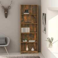 5-Tier Book Cabinet Engineered Wood