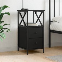 Bedside Cabinet 34x35.5x70 cm Engineered Wood
