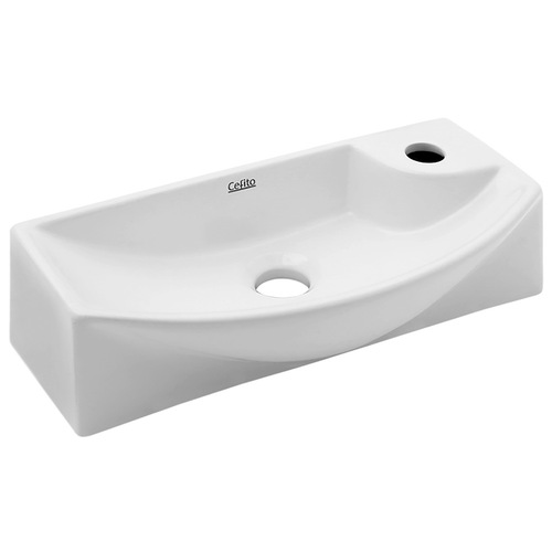 Bathroom Basin Ceramic Vanity Sink Hand Wash Bowl 45x23cm