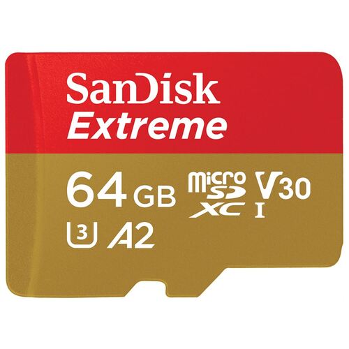 SANDISK Extreme microSD SDHC SQXAF V30 U3 C10 A1 UHS-1 R 60MB/s W 4x6 SD Adaptor Android Smartphone Action Camera Drones