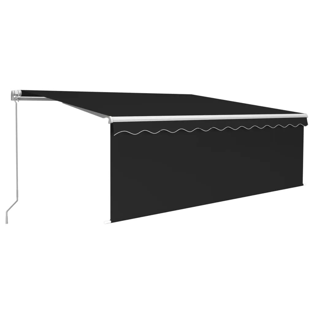 Manual Retractable Awning with Blind 4x3m Anthracite Price