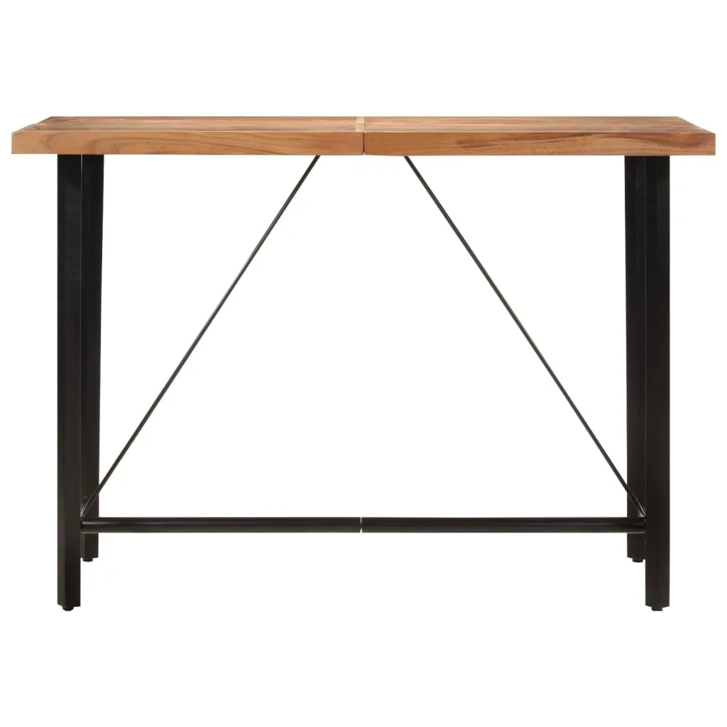 Bar Table 150x70x107 cm Solid Wood Acacia and Iron Price