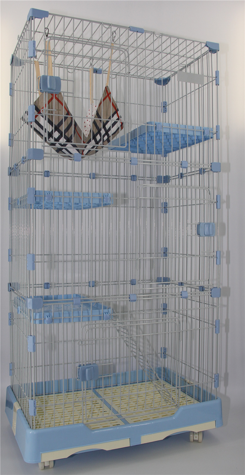 179 cm Pet 4 Level Cat Cage House With Litter Tray & Wheel 82x57x179 CM Price