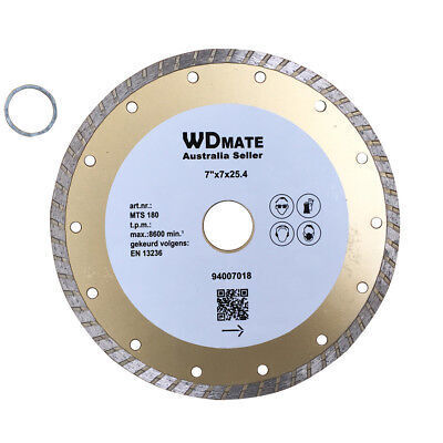 Diamond Cutting Blade180mm 2.4*7mm 7" Dry Wet Turbo Circular Saw Disc 25.4mm Price