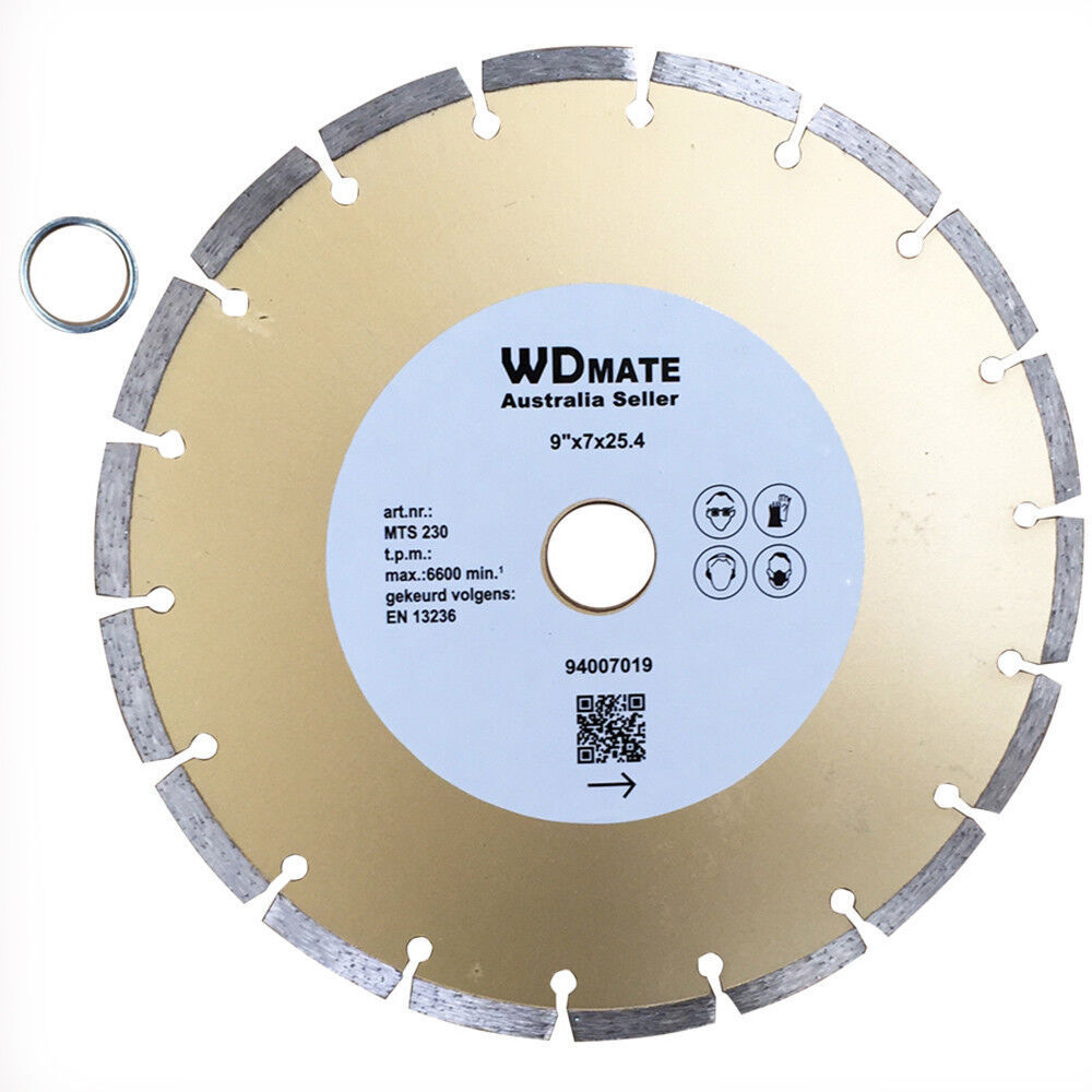 Diamond Cutting Disc Dry 230mm 9" Segment Saw Blade 2.6*7mm 25.4/22.2mm Tile Price