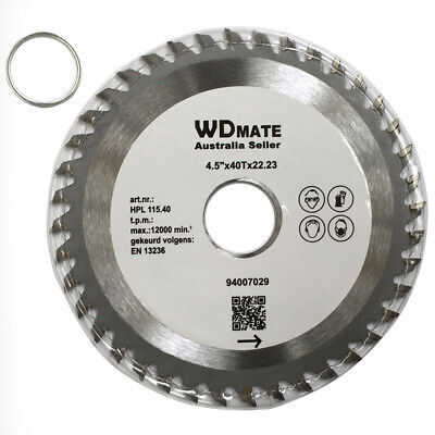 Wood Cutting Disc Circular Saw Blade 115mm 4.5" 40T TCT 22.23/20mm ATB Sharp Price