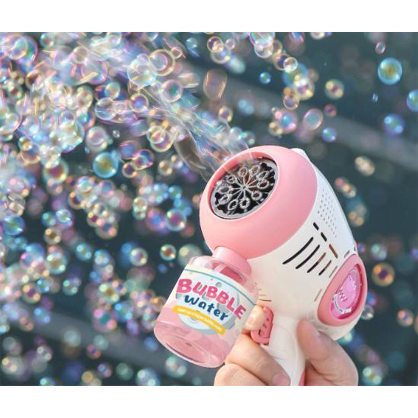 Boys and Girls Hold Automatic Watertight Bubble Guns Girls' Hearts Price