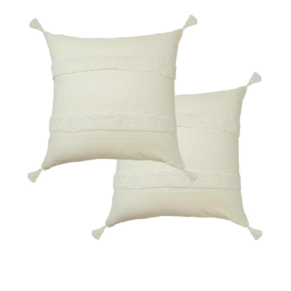 Accessorize Pair of Indra Cotton Tassel European Pillowcases  Price