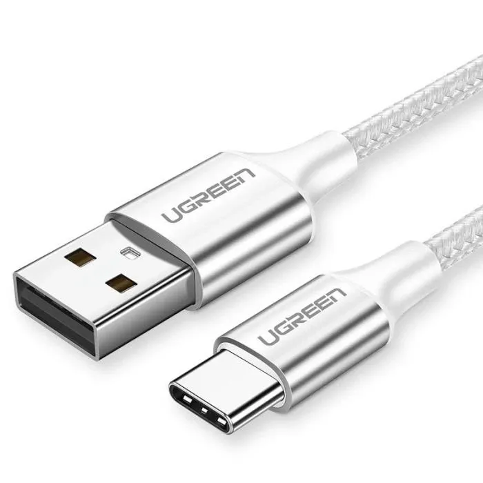 UGREEN 60409 USB-A to USB-C Charging Cable 3M (Silver White) Price