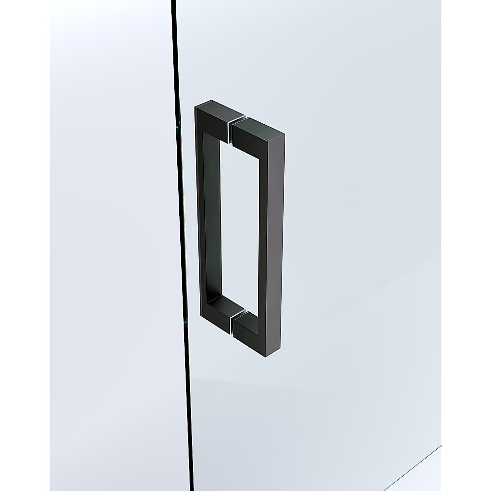 Adjustable 1200x1200mm Double Sliding Door Glass Shower Screen in Black Price