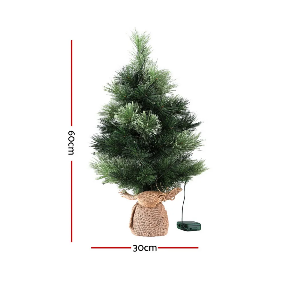 Tabletop Christmas Tree 60CM 8 Light Modes Timer Function Price