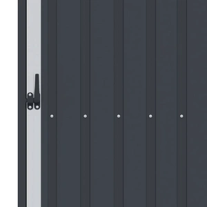 Garden Firewood Shed Anthracite 245x98x159 cm Galvanised Steel