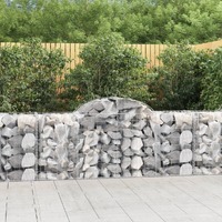 Arched Gabion Basket Galvanised Iron Gabion Garden Beds