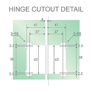 90cm Frameless Diamond Shower Screen ‚Äì Nickel F-Brackets with Durable Brass Hinges