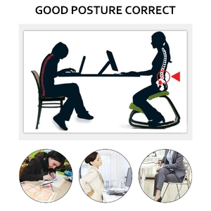 Ergonomic Kneeling Chair Wooden Neck Pain Relief Relieve Fatigue Wood Stool