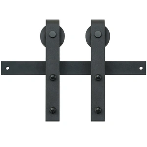 8FT Sliding Barn Door Hardware Closet Track Kit for Single Door J Hanger