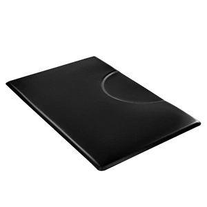 Salon Mat for Hair Stylist, 1525 x 915 mm Rectangle Salon Chair Mat Anti Fatigue, 23mm Thickened PVC + PU Barber Shop Floor Mat with Round Cut Out, An