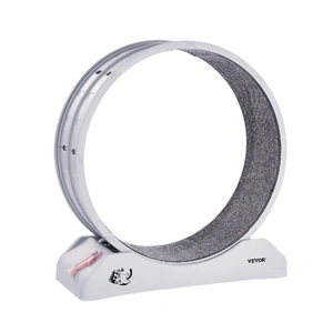 Cat Exercise Wheel, 31.5 in, Large Cat Running Wheel with Secure Brake & Carpeted Runway, Quiet Operation Cat Treadmill, Indoor Cats Exerciser Wheel f