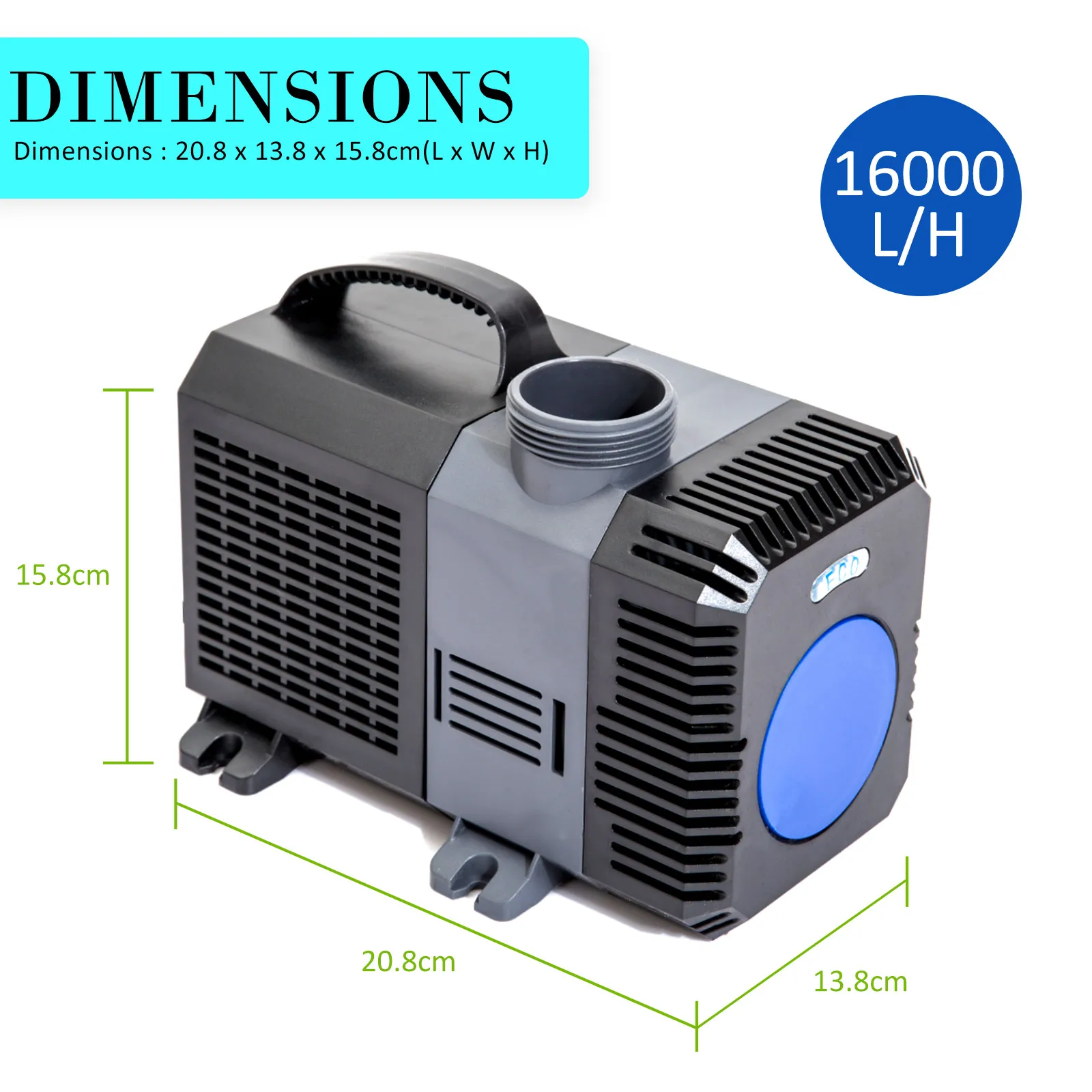 Combo Aquarium Garden Filter 10000L/H + Submersible Water Pump 16000L/H Price