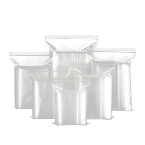 100PCS 100micron Bulk Clear Resealable PE Plastic Zip Bags - 4*6CM
