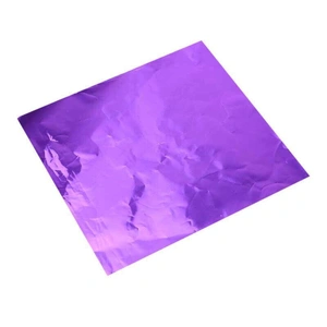 100PCS Tin Foil Aluminium Wrapping Square Chocolate Wrappers 10CM - Gold/Gloss