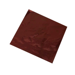 100PCS Tin Foil Aluminium Wrapping Square Chocolate Wrappers 10CM - Gold/Gloss