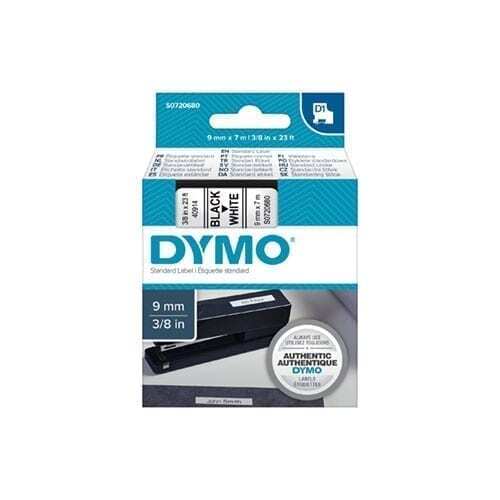 Dymo Blk on Yell 12mmx7m Tape - for use in Dymo Printer Price