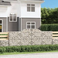 Arched Gabion Basket Galvanised Iron Gabion Garden Beds