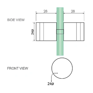 120x120cm Double Door Corner Shower Screen ‚Äì Chrome U-Brackets, Brass Hinges & Round Knob Handle