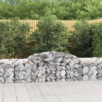Arched Gabion Basket Galvanised Iron Gabion Garden Beds