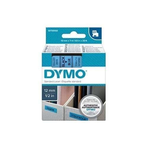 Dymo Blk on Yell 12mmx7m Tape - for use in Dymo Printer Price