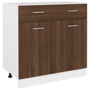Drawer Bottom Cabinet Lyon Brown Oak 80x46x81.5 cm Engineered Wood