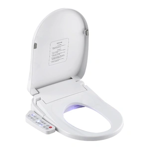 Electric Bidet Toilet Seat Cover Heated Warm Water Dryer LED Night Light