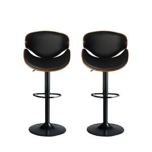 1x Bar Stools Gas Lift Kitchen Black