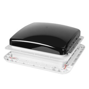 Caravan Roof Vent Hatch RV Shower Air Exhaust 12V Fan LED Light Trailer