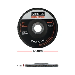 100 PCS Zirconia Sanding Flap Disc 5" 125mm 80Grit Angle Grinding Wheel
