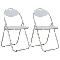 Folding Dining Chairs Faux Leather