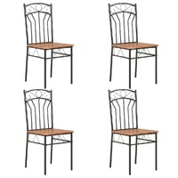 Dining Chairs Brown MDF