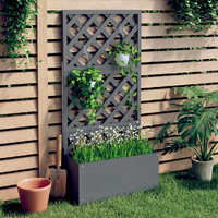 Trellis Planters Grey 65 by 33 by 135 cm WPC