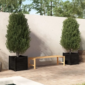 Garden Planter 50 by 50 by 50 cm Solid Pinewood