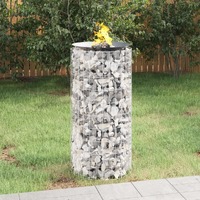 Gabion Fire Pit Galvanised Iron