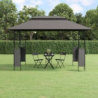 Gazebo with Roof Anthracite Steel