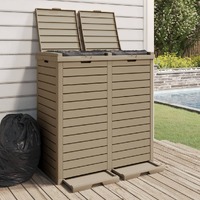 Outdoor Garbage Bin 78 by 41 by 86 cm Polypropylene