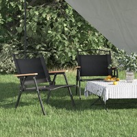 Camping Chairs 2 pcs Oxford Fabric