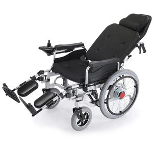 Power Electric Wheelchair, XL Wide Bariatric Chair Seat, Long Range, Airline Approved, Recline Adjustment, Lithium Battery, 22" Wheels, Headrest, Blac