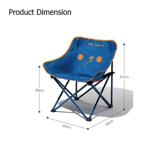Moon Chair for Outdoor Camping Fishing Picnic Blue