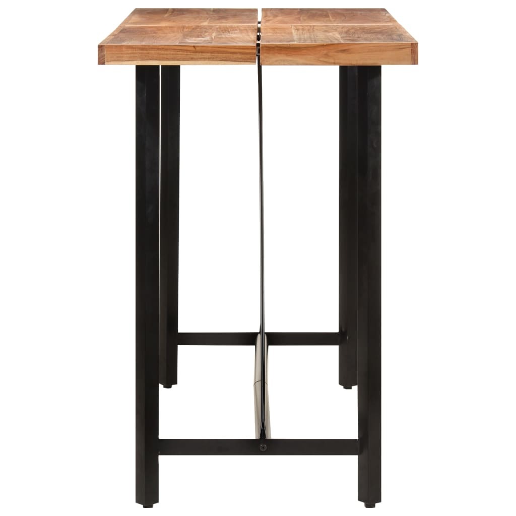 Bar Table 150x70x107 cm Solid Wood Acacia and Iron Price