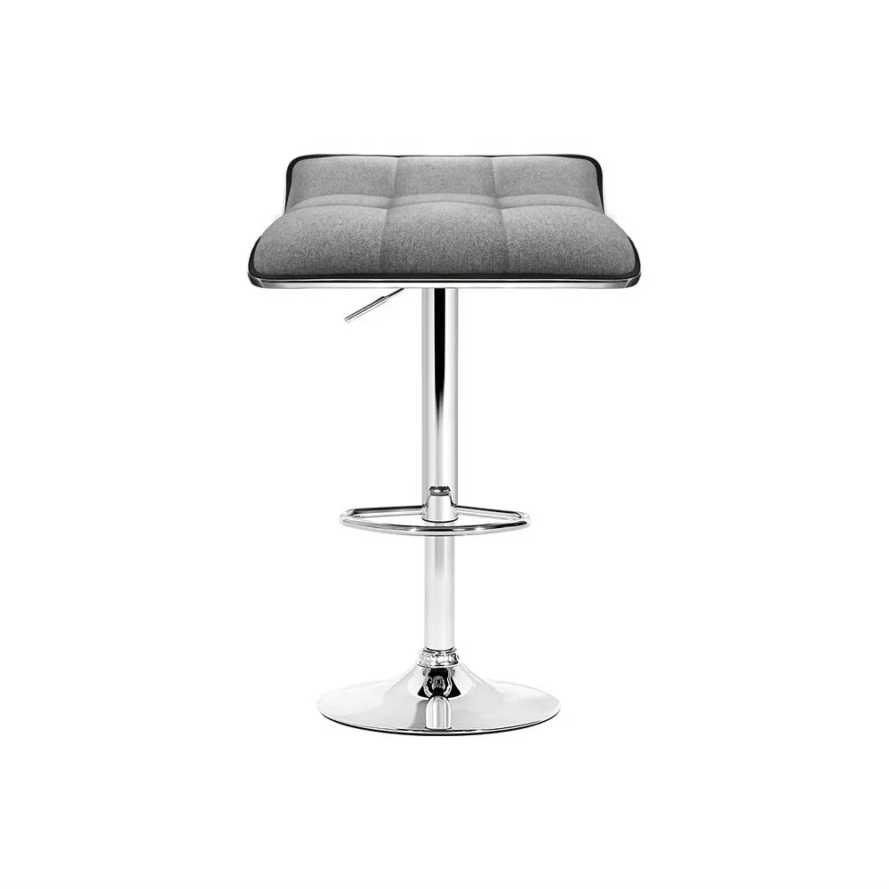 Artiss 4x Bar Stools Linen Padded Gas Lift Price