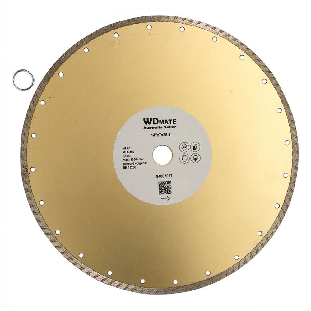 350mm Diamond Dry Wet Turbo Saw Blade 7*3mm Cutting Wheel Disc 25.4/22.2 Tile Price