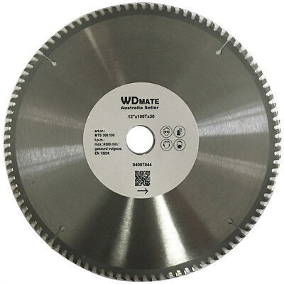 300mm 100T Cutting Disc Circular Saw Blade Plastic Aluminium 30mm TCG 12" Price